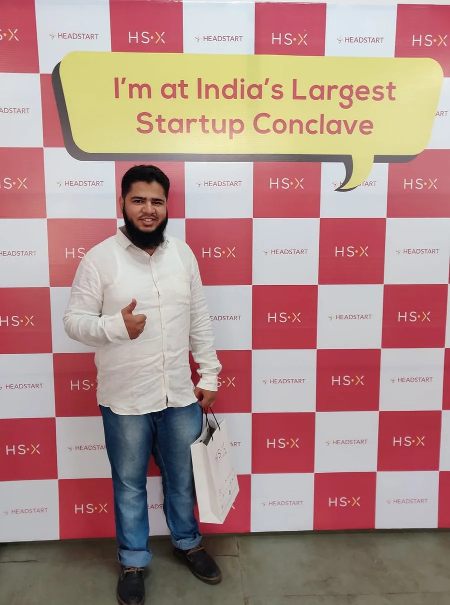 Shaikh Simraan at the Headstart HSX startup conclave