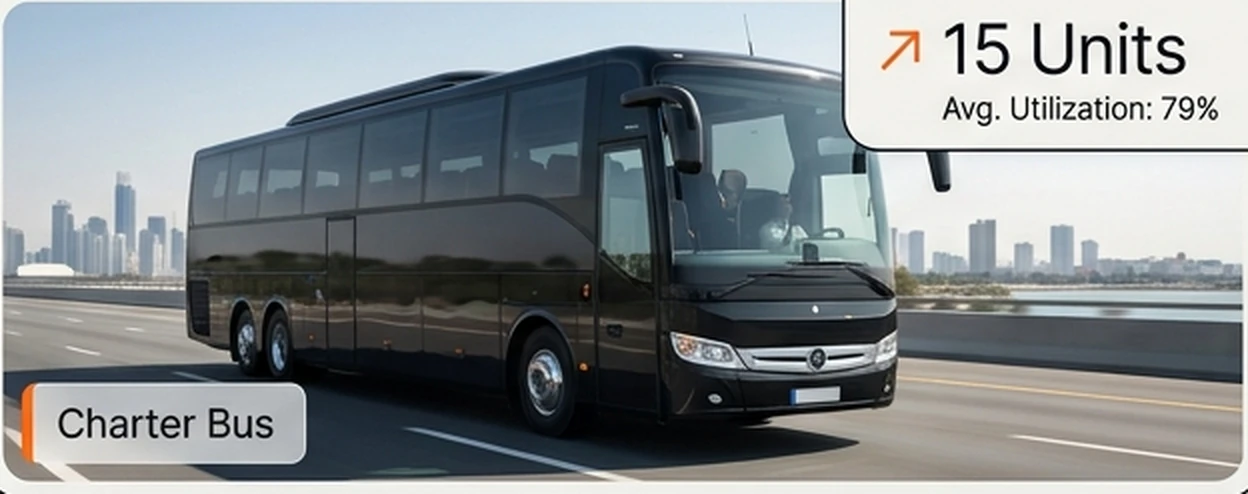 Charter Bus from the operator's fleet